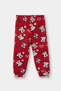 DeFacto Baby Girl Disney Mickey & Minnie Christmas Themed Pajama Set Long Sleeve Top Long Bottom - Image 3