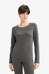 DeFacto Crew Neck Long Sleeve Top