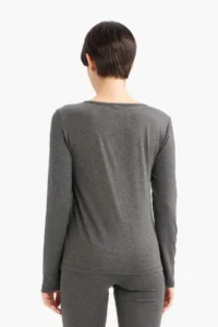 DeFacto Crew Neck Long Sleeve Top - Image 4