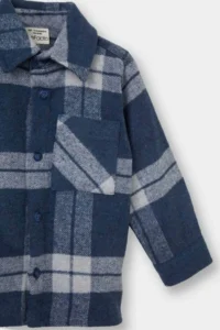 DeFacto Checked Flannel Long Sleeve Shirt Baby Boy - Image 2
