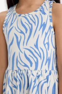 DeFacto Patterned Sleeveless Dress Girls' - Image 5