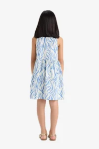 DeFacto Patterned Sleeveless Dress Girls' - Image 6