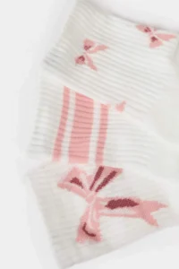 DeFacto Women's Comfortable Elastic 3-Piece Cotton Socks - Image 5