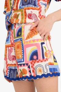 DeFacto Regular Fit Tropical Patterned Beach Shorts-Fall in Love - Image 4