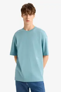 DeFacto Boxy Fit Crew Neck Printed Short Sleeve T-Shirt - Image 4