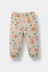 DeFacto Pajama Set New Year Themed Long Sleeve Velor Top Long Bottom Baby Boy - Image 2