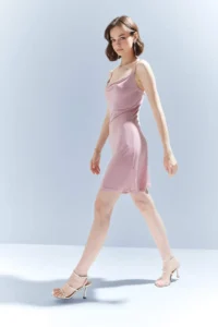 DeFacto Coool Off-Shoulder Neck Sleeveless Mini Dress