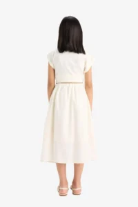 DeFacto Elastic Waist Weaving Skirt Girls' - Image 6