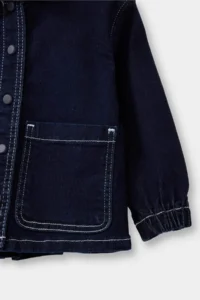 DeFacto Hooded denim Jacket Baby Girl - Image 4