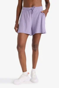 DeFacto Standard Fit Athlete Short Leg Ribbed Shorts - Image 4