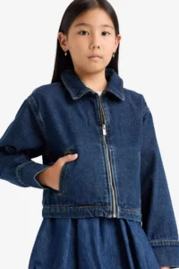 DeFacto denim Jacket Girls' - Image 3