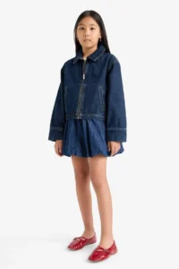 DeFacto denim Jacket Girls' - Image 4