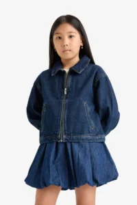 DeFacto denim Jacket Girls' - Image 5