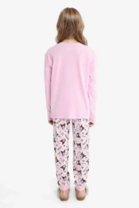 DeFacto Girl's Kuromi Pajama Set Long Sleeve Top Long Bottom - Image 4