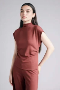 DeFacto Slim Fit Half Turtleneck Short Sleeve T-Shirt - Image 3