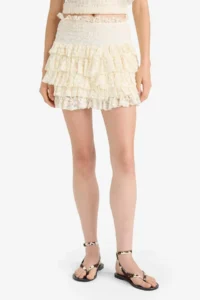 DeFacto Normal Waist Lace Mini Skirt - Image 5