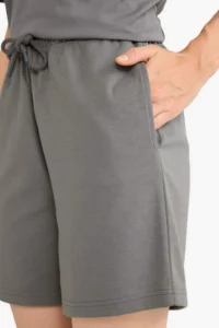 DeFacto Beli Laced Basic Plain Bermuda Shorts - Image 5