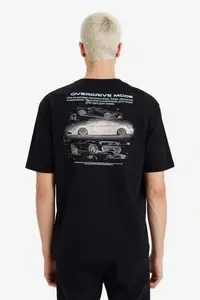DeFacto 100% Cotton Boxy Fit Printed T-Shirt - Image 6