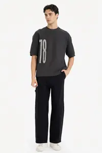 DeFacto Breathable Loose Fit Printed T-Shirt - Image 2