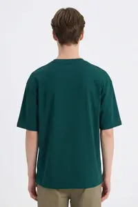 DeFacto 100% Cotton Boxy Fit Printed T-Shirt - Image 4