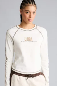 DeFacto NBA Wordmark Long Sleeve T-Shirt