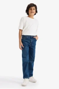DeFacto Straight Fit Straight Leg Jean Trousers Boy (26 SM)