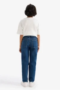 DeFacto Straight Fit Straight Leg Jean Trousers Boy (26 SM) - Image 5