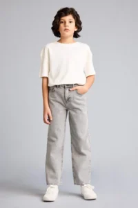 DeFacto Wide Leg Straight Leg Jean Trousers Boy