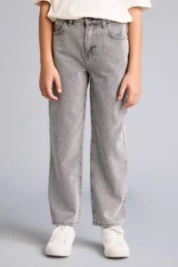 DeFacto Wide Leg Straight Leg Jean Trousers Boy - Image 3
