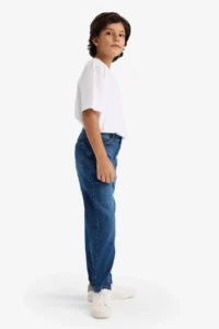 DeFacto Straight Fit Straight Leg Jean Trousers Boy (26 SM) - Image 2