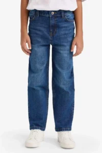DeFacto Straight Fit Straight Leg Jean Trousers Boy (26 SM) - Image 3
