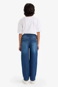 DeFacto Straight Fit Straight Leg Jean Trousers Boy (26 SM) - Image 5