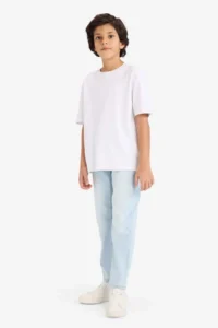DeFacto Straight Fit Straight Leg Jean Trousers Boy - Image 2