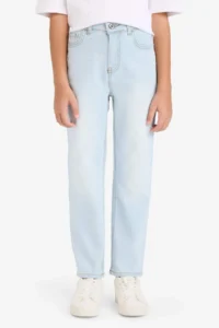 DeFacto Straight Fit Straight Leg Jean Trousers Boy - Image 3