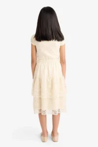 DeFacto Elastic Waist Lace Skirt Girls' - Image 8