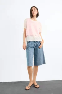 DeFacto Pack of 2 Oversize Loose Cut Short Sleeve T-Shirts - Image 2