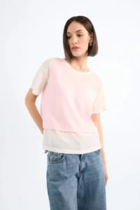 DeFacto Pack of 2 Oversize Loose Cut Short Sleeve T-Shirts - Image 3