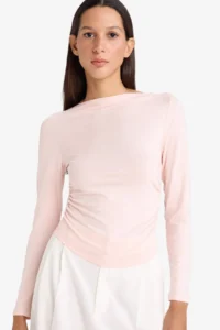 DeFacto Women T-shirt F9029AX/PN447 LT.PINK