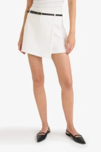 DeFacto Regular Fit Arched Shorts Skirt - Image 6