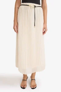 DeFacto Regular Fit High Waist Siphon Midi Skirt - Image 5