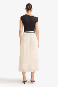 DeFacto Regular Fit High Waist Siphon Midi Skirt - Image 7