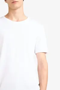 DeFacto Slim Fit Crew Neck Ribbed Short Sleeve T-Shirt - Image 5