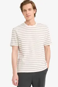 DeFacto Men T-Shirt F9673AX/GR67 GREY - Image 3
