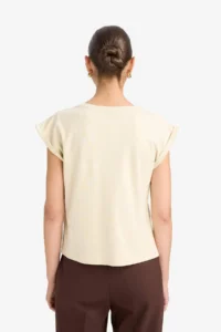DeFacto 100% Cotton Crew Neck T-Shirt - Image 6