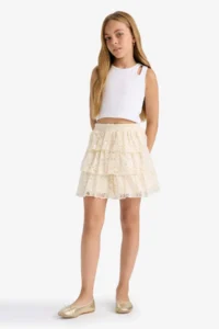 DeFacto Ruffle Detailed Layered Skirt Girls'