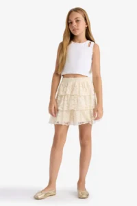 DeFacto Ruffle Detailed Layered Skirt Girls' - Image 2