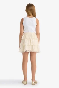 DeFacto Ruffle Detailed Layered Skirt Girls' - Image 5