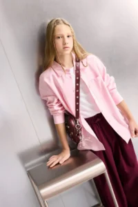 DeFacto Girls' 2-Piece Set School Oxford Long Sleeve Shirt T-Shirt