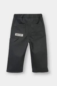 DeFacto Label Printed Gabardine Trousers for Baby Boy - Image 3