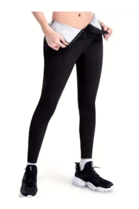 MİSTİRİK Sauna-Leggings Model, High Waist, Thermal Recovery and Sport Leggings with Firming Effect - Image 4